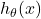 h_\theta(x)